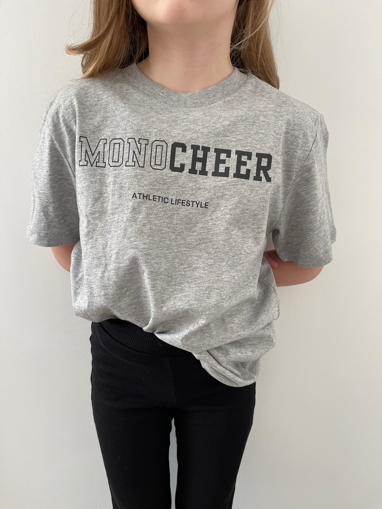 The Grey MONOCHEER Essentials Kids Tee